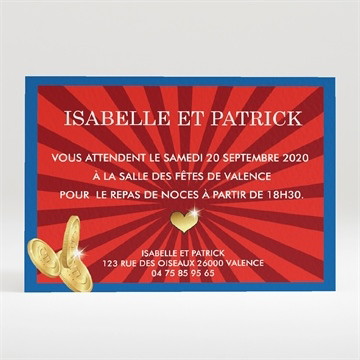 Carton d'invitation mariage oh que oui !