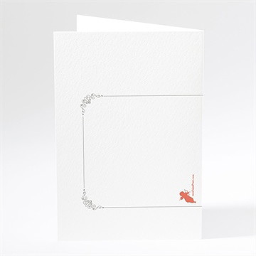 Menu mariage vintage & original - Dos du menu