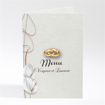Menu mariage notre parchemin