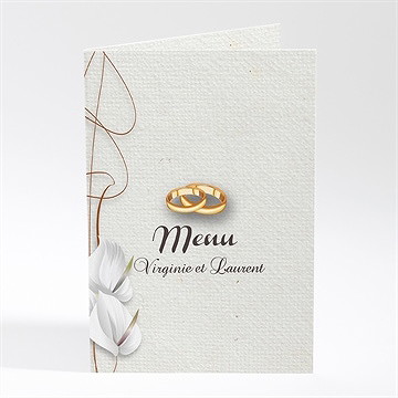 Menu mariage notre parchemin