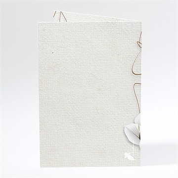 Menu mariage notre parchemin - Dos du menu