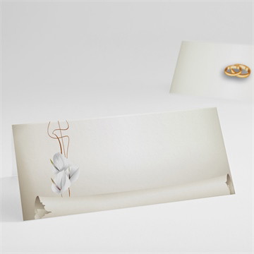 Marque-place mariage notre parchemin