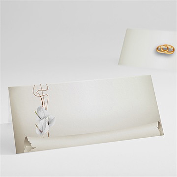 Marque-place mariage notre parchemin