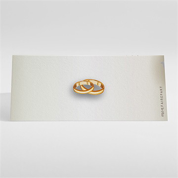 Marque-place mariage notre parchemin - Dos du marque-place