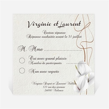Carton réponse mariage notre parchemin