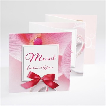 Remerciement mariage pluie de fleurs