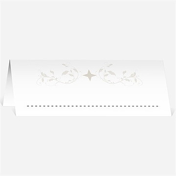 Marque-place mariage soie et nacré