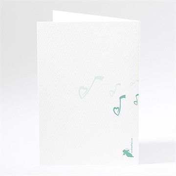 Menu mariage belle sérénade - Dos du menu