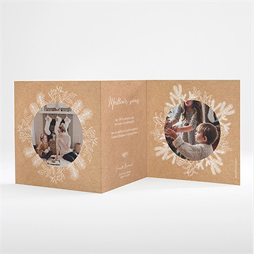 Carte de voeux voeux en bande dessinée - Intérieur de la carte