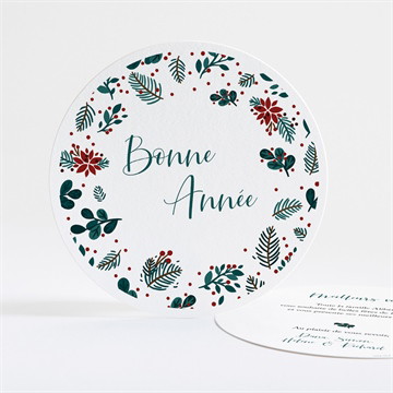 Carte de voeux voeux tout en rondeur