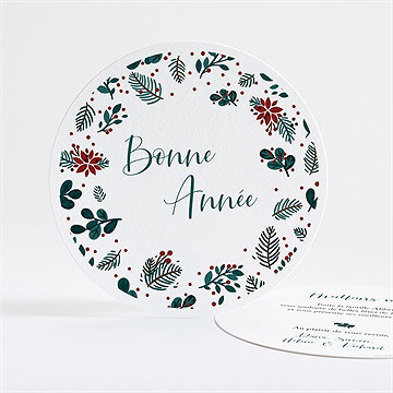 Carte de voeux voeux tout en rondeur