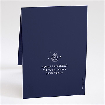 Carte de voeux petit portrait voeux - Dos de la carte