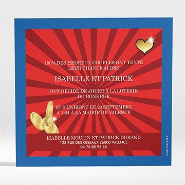 Faire-part mariage oh que oui ! - Dos du faire-part