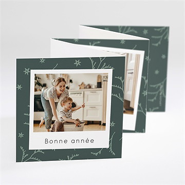 Carte de voeux les voeux en accordeon