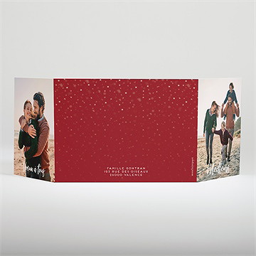 Carte de voeux nos petites frimousses - Dos de la carte