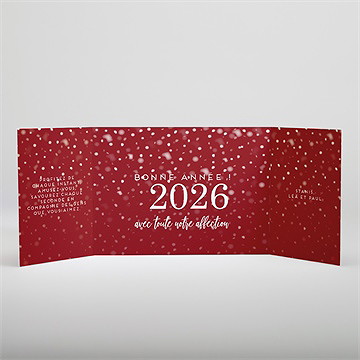 Carte de voeux nos petites frimousses - Intérieur de la carte