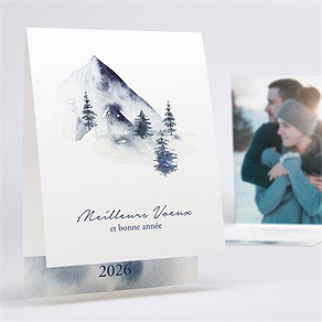 Carte de voeux neige