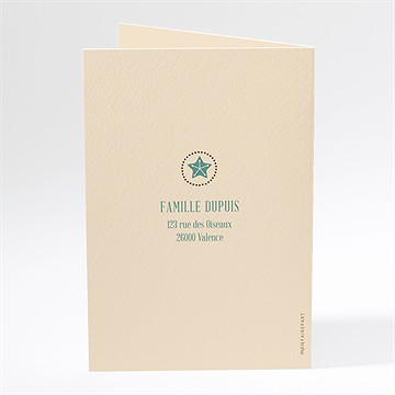 Carte de voeux le plus beau des noel - Dos de la carte