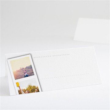 Marque-place mariage photomaton et ardoise