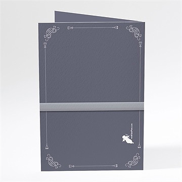 Menu mariage les amoureux - Dos du menu