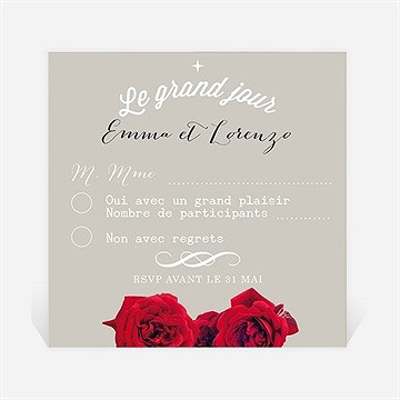Carton réponse mariage la surprise