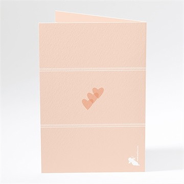 Menu mariage pastel surprise - Dos du menu