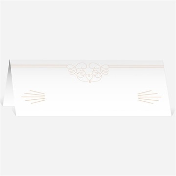 Marque-place mariage pastel surprise