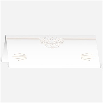 Marque-place mariage pastel surprise