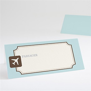 Marque-place mariage ticket première classe