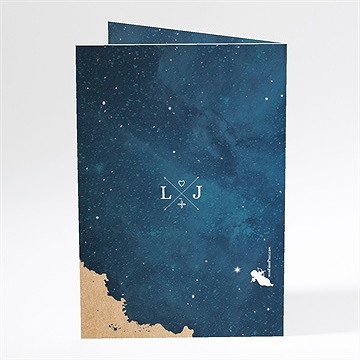 Menu mariage univers amour - Dos du menu