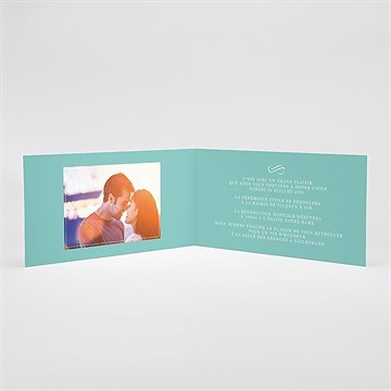 Faire-part mariage motifs et jeu typographique - Intérieur du faire-part