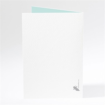 Menu mariage motifs et jeu typographique - Dos du menu