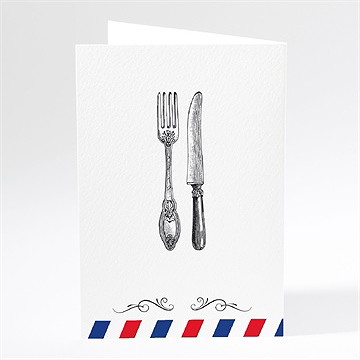 Menu mariage destination bonheur - Dos du menu