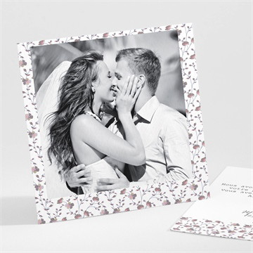 Remerciement mariage liberty romantique