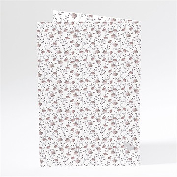 Menu mariage liberty romantique - Dos du menu