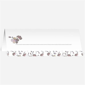Marque-place mariage liberty romantique