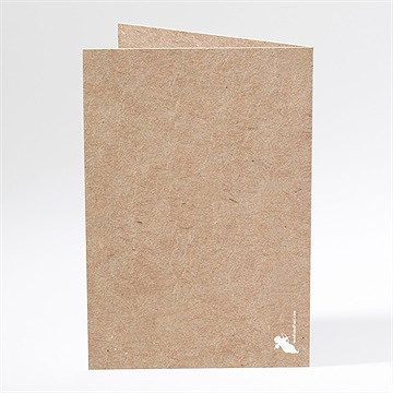 Menu mariage kraft en folie - Dos du menu