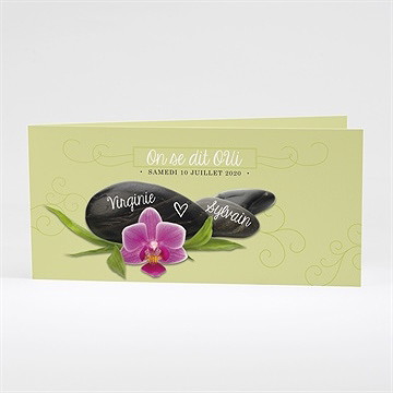 Faire-part mariage zen et naturel