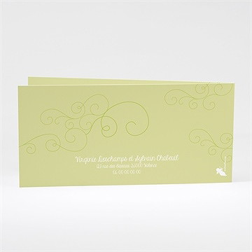 Faire-part mariage zen et naturel - Dos du faire-part