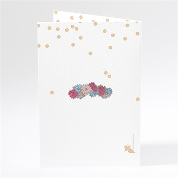 Menu mariage tendance et délicat - Dos du menu