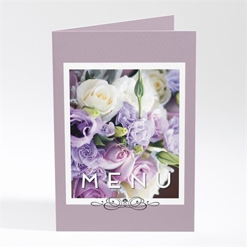 Menu mariage décoration florale