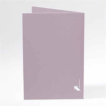 Menu mariage décoration florale - Dos du menu