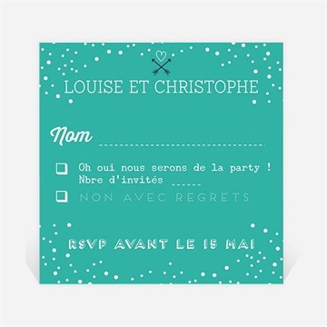 Carton réponse mariage camaïeu