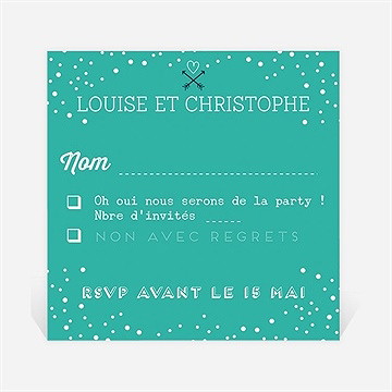 Carton réponse mariage camaïeu