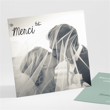 Remerciement mariage guirlande de pastels