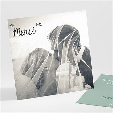 Remerciement mariage guirlande de pastels