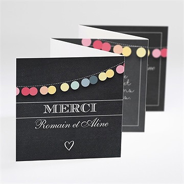 Remerciement mariage ardoise créative