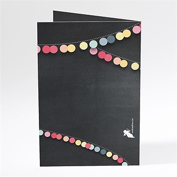 Menu mariage ardoise créative - Dos du menu