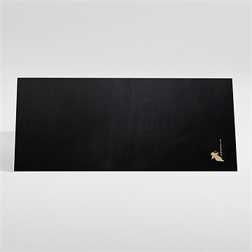 Marque-place mariage art deco ardoise - Dos du marque-place