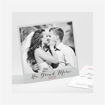 Remerciement mariage on s'unit